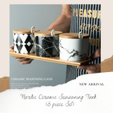 B#8 Nordic Ceramic Seasoning Tank (3piece Set)