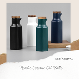B#8 Nordic Ceramic Oil Bottle (White)
