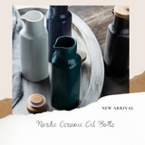 B#8 Nordic Ceramic Oil Bottle (White)