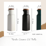 B#8 Nordic Ceramic Oil Bottle (White)