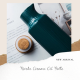 B#8 Nordic Ceramic Oil Bottle (White)