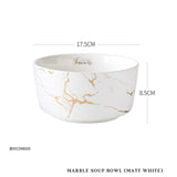 Marble Soup Bowl (Matte White)