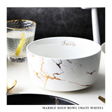 Marble Soup Bowl (Matte White)