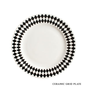 B#8 Geometry Round Plate 8 inch