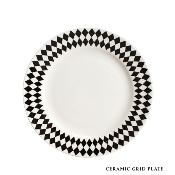 B#8 Geometry Round Plate 8 inch